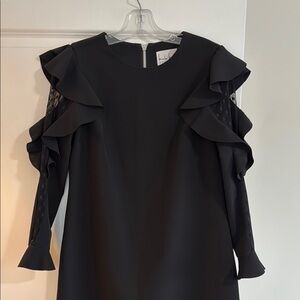 Elegant Black Ruffle Dress